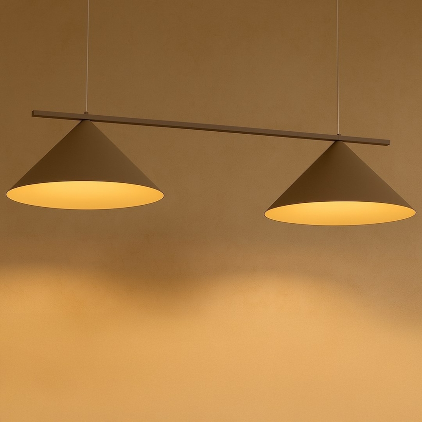 Hanglamp met kabel CAPITAL 2xGX53/15W/230V taupe