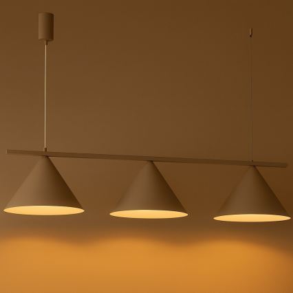 Hanglamp met kabel CAPITAL 3xGX53/15W/230V taupe