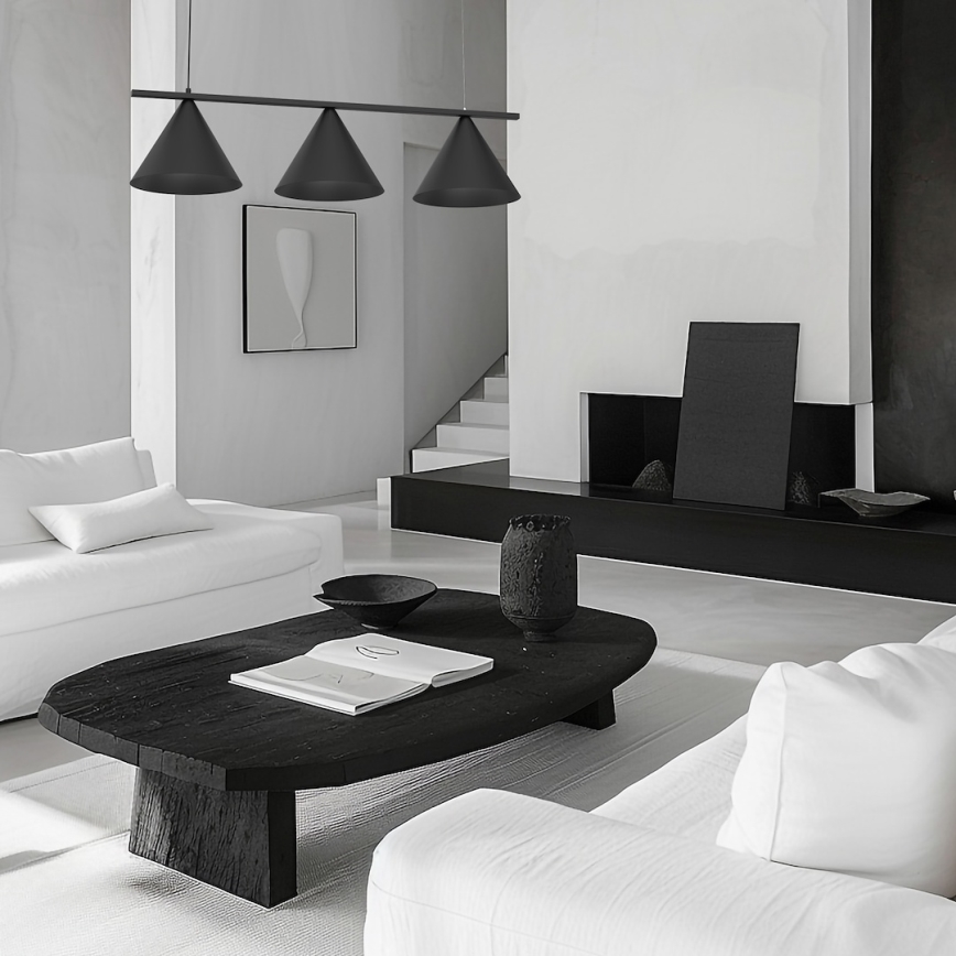 Hanglamp met kabel CAPITAL 3xGX53/15W/230V zwart