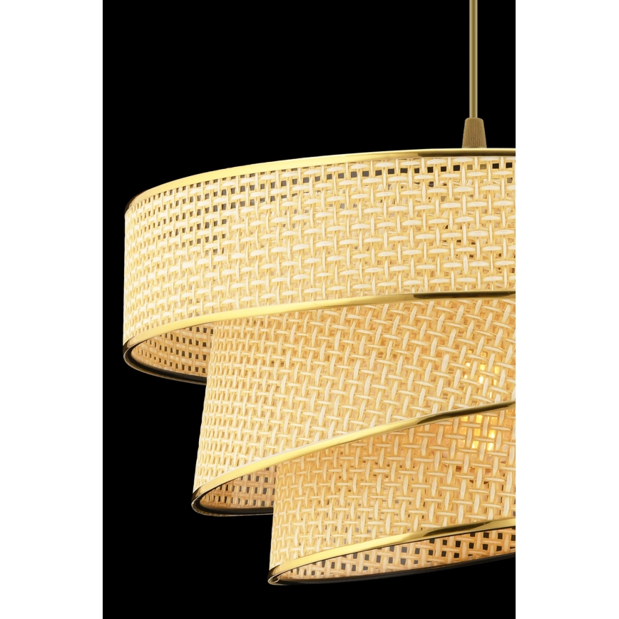 Hanglamp met kabel COUPER 1xE27/60W/230V beige/goud