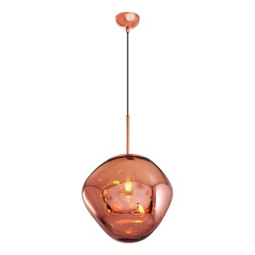 Hanglamp met kabel CRUMPLED 1xE27/24W/230V Ø 36 cm koperen