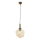 Hanglamp met kabel CRUMPLED 1xE27/40W/230V brons/beige
