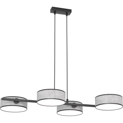Hanglamp met kabel DRUMZ 4xE14/10W/230V grijs
