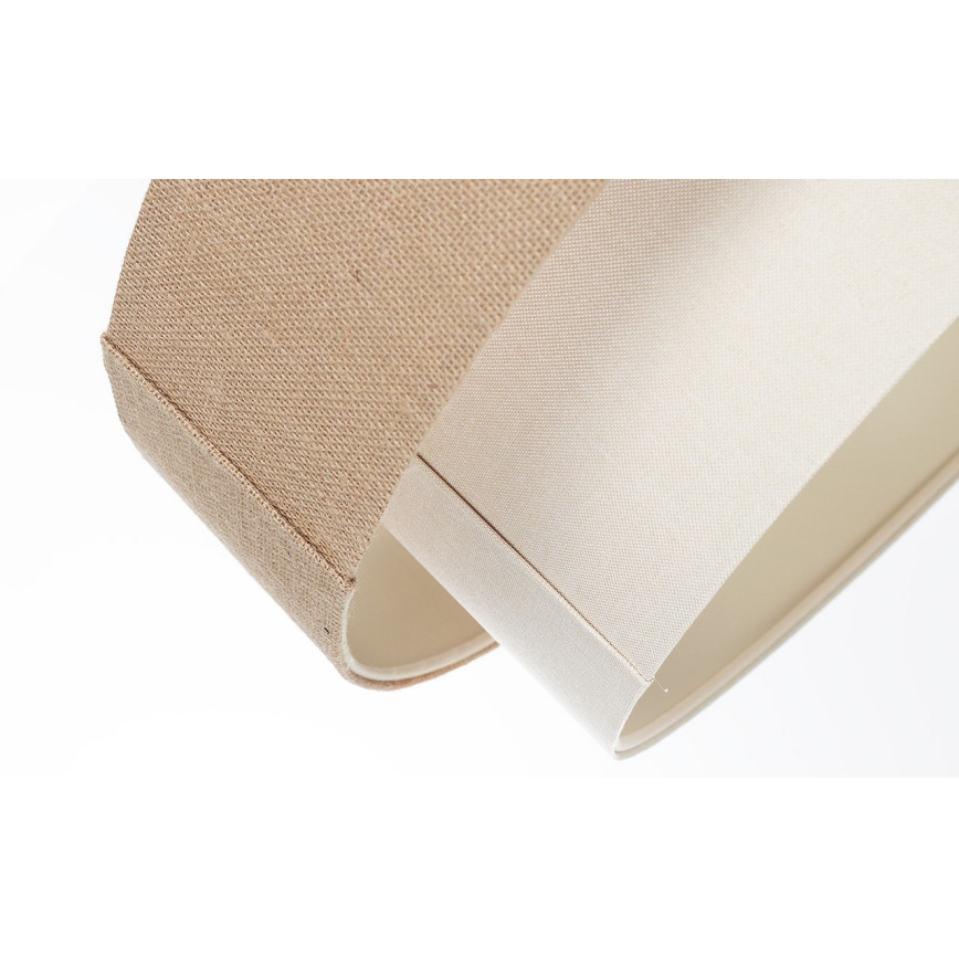 Hanglamp met kabel DUO 1xE27/60W/230V Ø 50 cm beige/crème