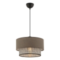 Hanglamp met kabel ECHO 1xE27/60W/230V bruin/grijs