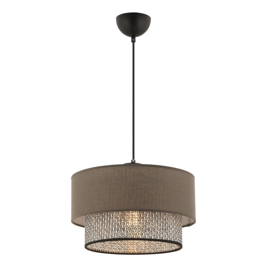 Hanglamp met kabel ECHO 1xE27/60W/230V bruin/grijs