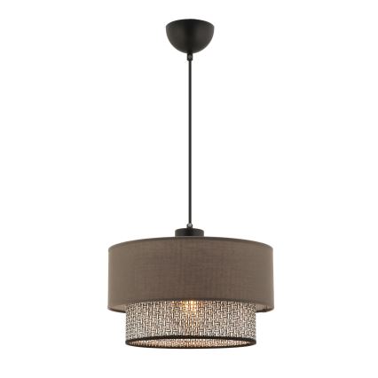 Hanglamp met kabel ECHO 1xE27/60W/230V bruin/grijs