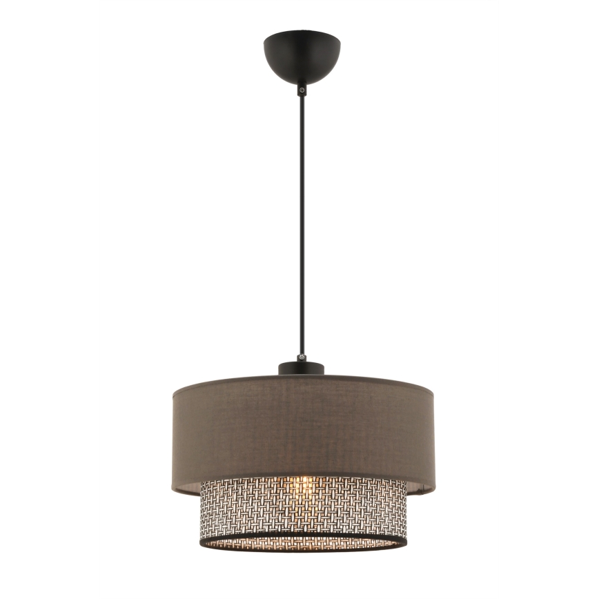 Hanglamp met kabel ECHO 1xE27/60W/230V bruin/grijs