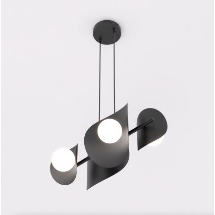 Hanglamp met kabel ELEMENTI 4xG9/8W/230V zwart