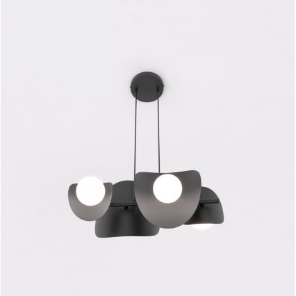 Hanglamp met kabel ELEMENTI 4xG9/8W/230V zwart