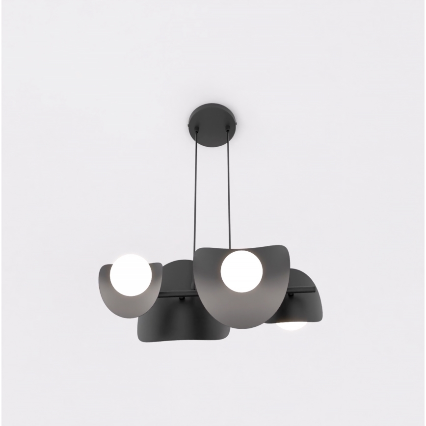 Hanglamp met kabel ELEMENTI 4xG9/8W/230V zwart