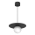 Hanglamp met kabel FLAT 1xE27/15W/230V zwart