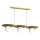 Hanglamp met kabel FLAT 3xE27/15W/230V goudkleurig