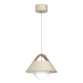 Hanglamp met kabel FUNDA 1xE27/15W/230V beige