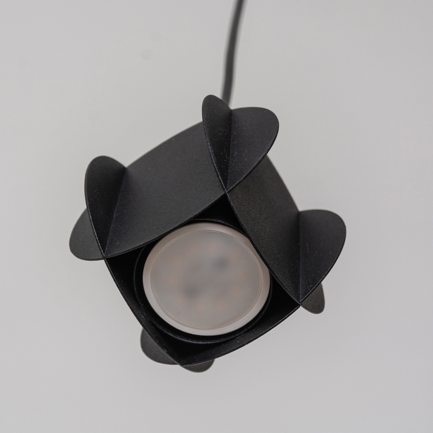 Hanglamp met kabel GAMBIT 1xGU10/10W/230V zwart