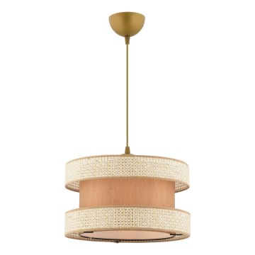 Hanglamp met kabel HALO 1xE27/60W/230V beige/crème