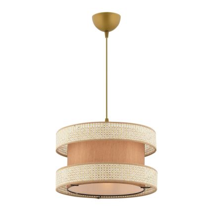 Hanglamp met kabel HALO 1xE27/60W/230V beige/crème