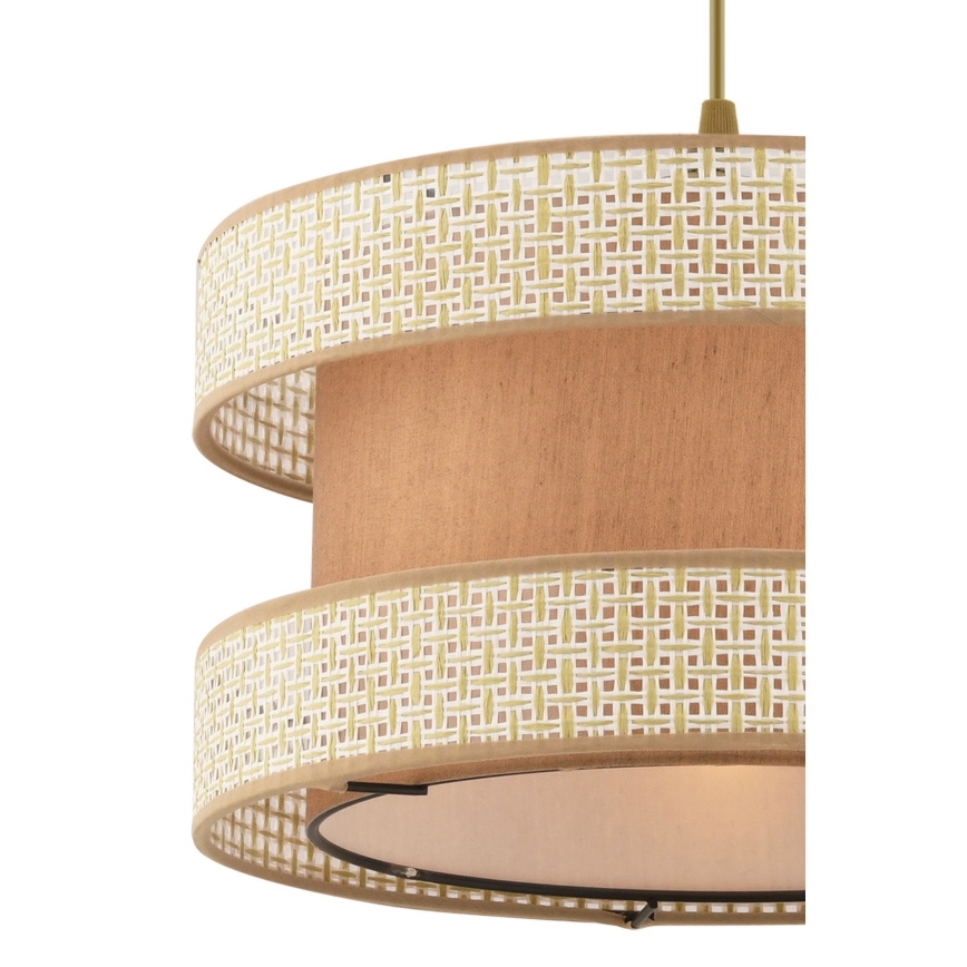 Hanglamp met kabel HALO 1xE27/60W/230V beige/crème