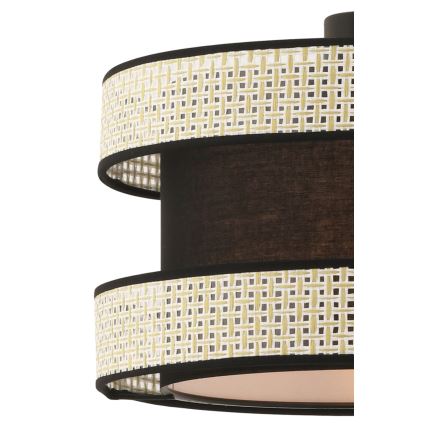 Hanglamp met kabel HALO 1xE27/60W/230V zwart/crème