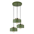 Hanglamp met kabel IGNIA 3xE27/60W/230V groen/goud
