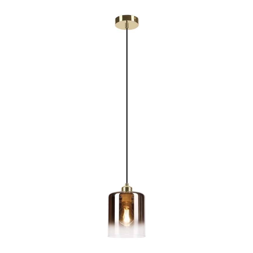 Hanglamp met kabel LIAH 1xE27/15W/230V goud/rookbruin