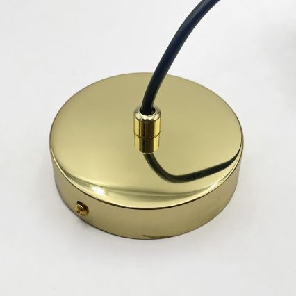 Hanglamp met kabel LIAH 1xE27/15W/230V goud/rookbruin