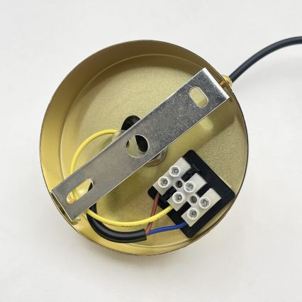 Hanglamp met kabel LIAH 1xE27/15W/230V goud/rookbruin