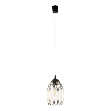 Hanglamp met kabel LIZA 1xE27/15W/230V zwart/goud
