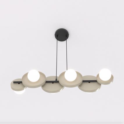 Hanglamp met kabel MODEL 6xG9/8W/230V beige
