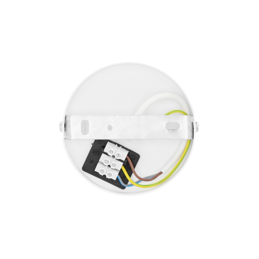 Hanglamp met kabel NATIA 1xE27/60W/230V wit/bruin