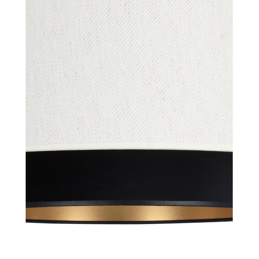 Hanglamp met kabel NATIA 1xE27/60W/230V Ø 45 cm wit/zwart