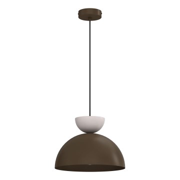 Hanglamp met kabel NEVIS 1xE27/15W/230V Ø 29 cm bruin