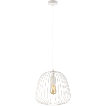 Hanglamp met kabel OVELLA 1xE27/15W/230V Ø 36 cm crème