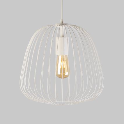 Hanglamp met kabel OVELLA 1xE27/15W/230V Ø 36 cm crème