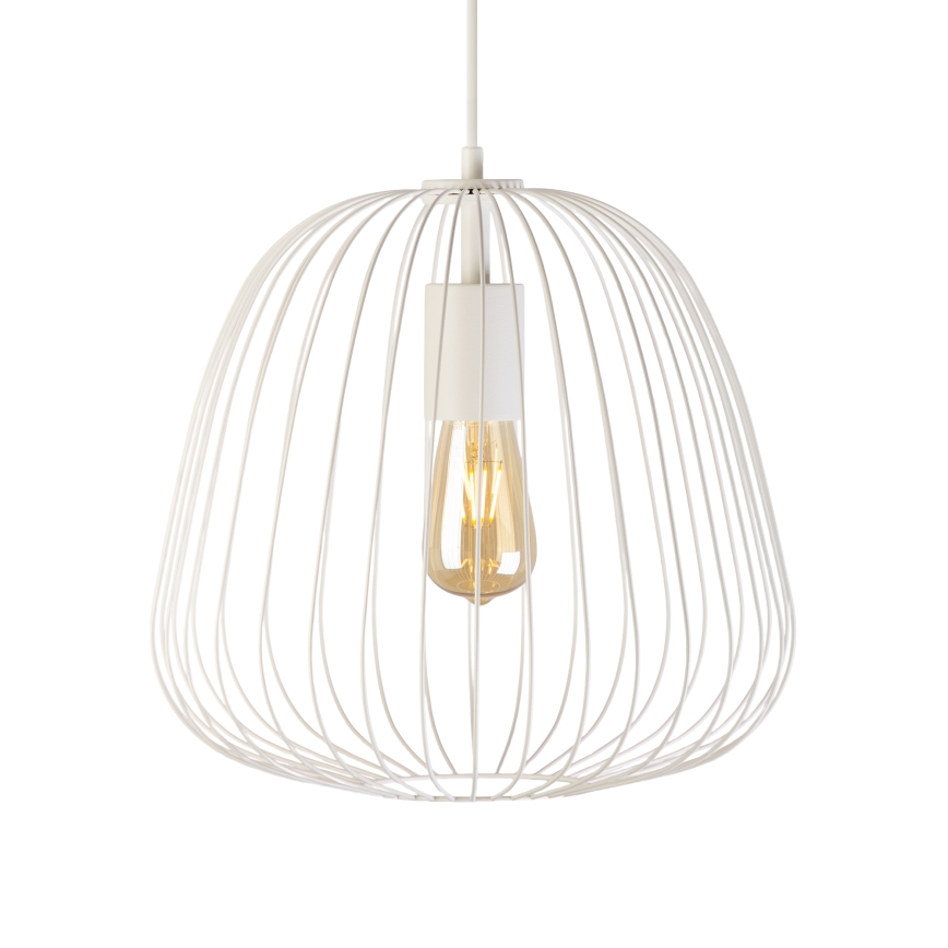 Hanglamp met kabel OVELLA 1xE27/15W/230V Ø 36 cm crème