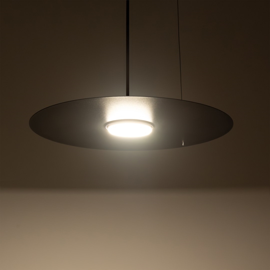 Hanglamp met kabel PIATTO 1xGX53/15W/230V Ø 35 cm zwart