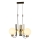 Hanglamp met kabel REGGIO 3xE27/40W/230V goudkleurig