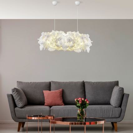 Hanglamp met kabel SERENE 2xE27/40W/230V wit