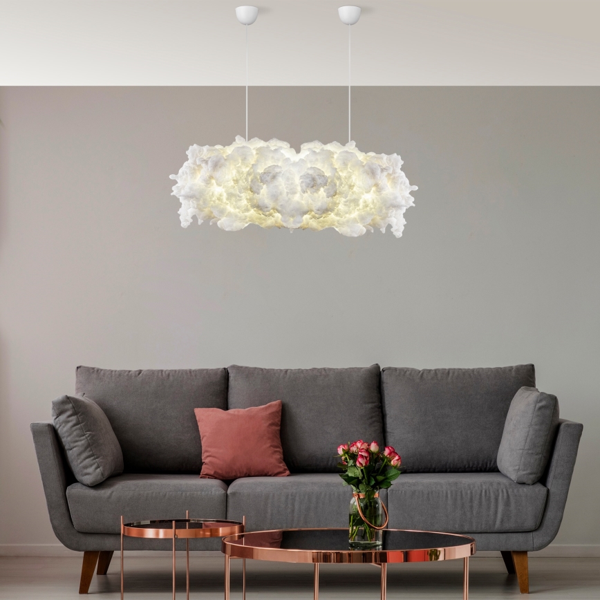 Hanglamp met kabel SERENE 2xE27/40W/230V wit