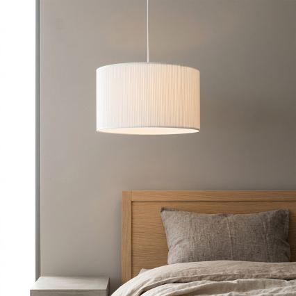 Hanglamp met kabel SIRJA PLISADO 1xE27/15W/230V diameter 35 cm wit