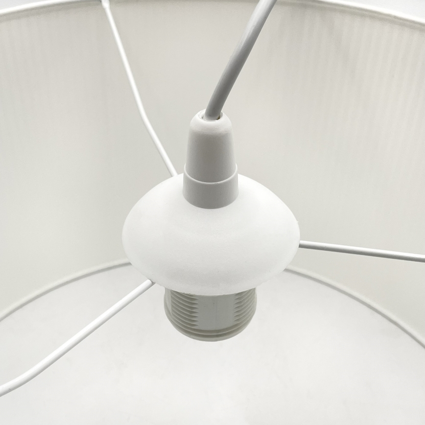 Hanglamp met kabel SIRJA PLISADO 1xE27/15W/230V diameter 35 cm wit