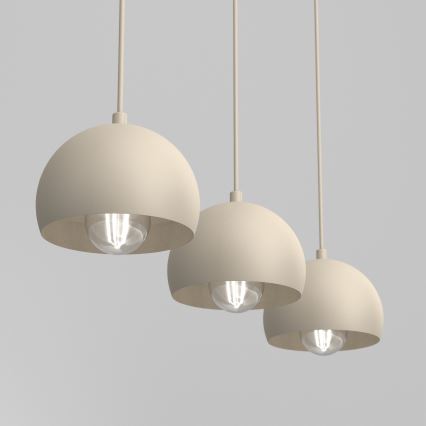 Hanglamp met kabel SOOL 3xE27/15W/230V beige
