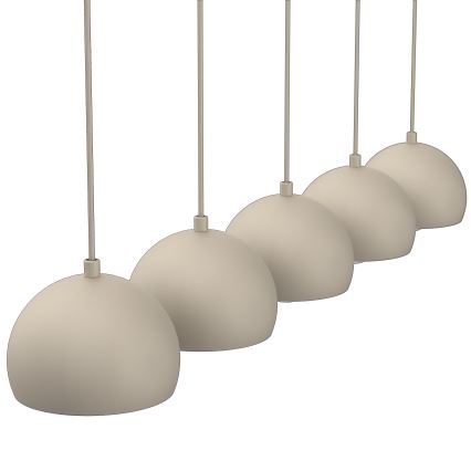 Hanglamp met kabel SOOL 5xE27/15W/230V beige