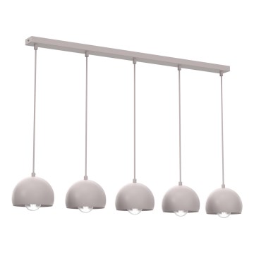 Hanglamp met kabel SOOL 5xE27/15W/230V crème