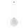 Hanglamp met kabel UGO 1x E27/15W/230V Ø 30 cm wit/hoogglans chroom