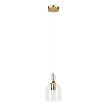 Hanglamp met kabel VELARE 1xE27/15W/230V goud/helder