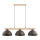 Hanglamp met kabel VERTA 3xE27/15W/230V bruin/beige