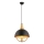 Hanglamp met kabelophanging MONZA 1xE27/40W/230V Ø 30 cm zwart/goud