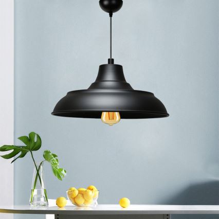 Hanglamp met snoer AYD 1xE27/40W/230V zwart
