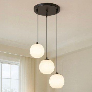 Hanglamp met snoer BALLISTIC 3xE27/40W/230V zwart